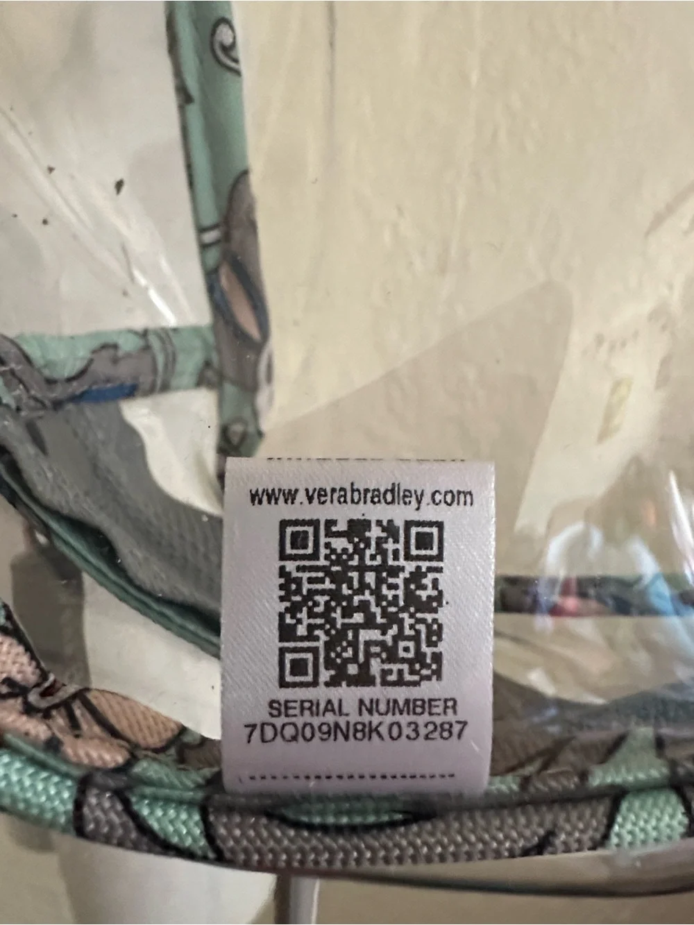 Vera Bradley Marrakesh Clear Cosmetic Travel Bag